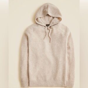J. Crew Beige Cashmere Waffle Knit Hoodie